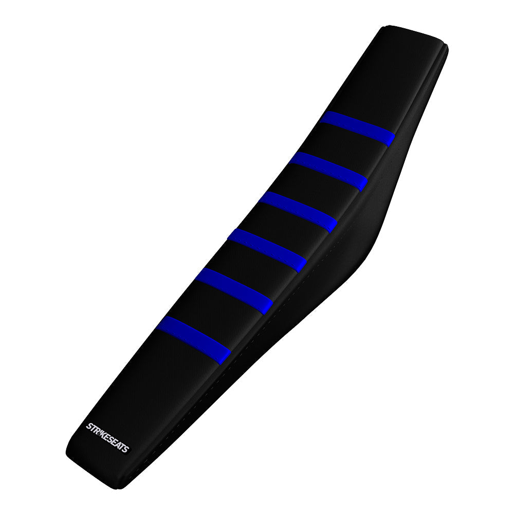 Funda de asiento acanalada con agarre azul/negro/negro para Yamaha YZ125 22-23 /YZ250 22-23