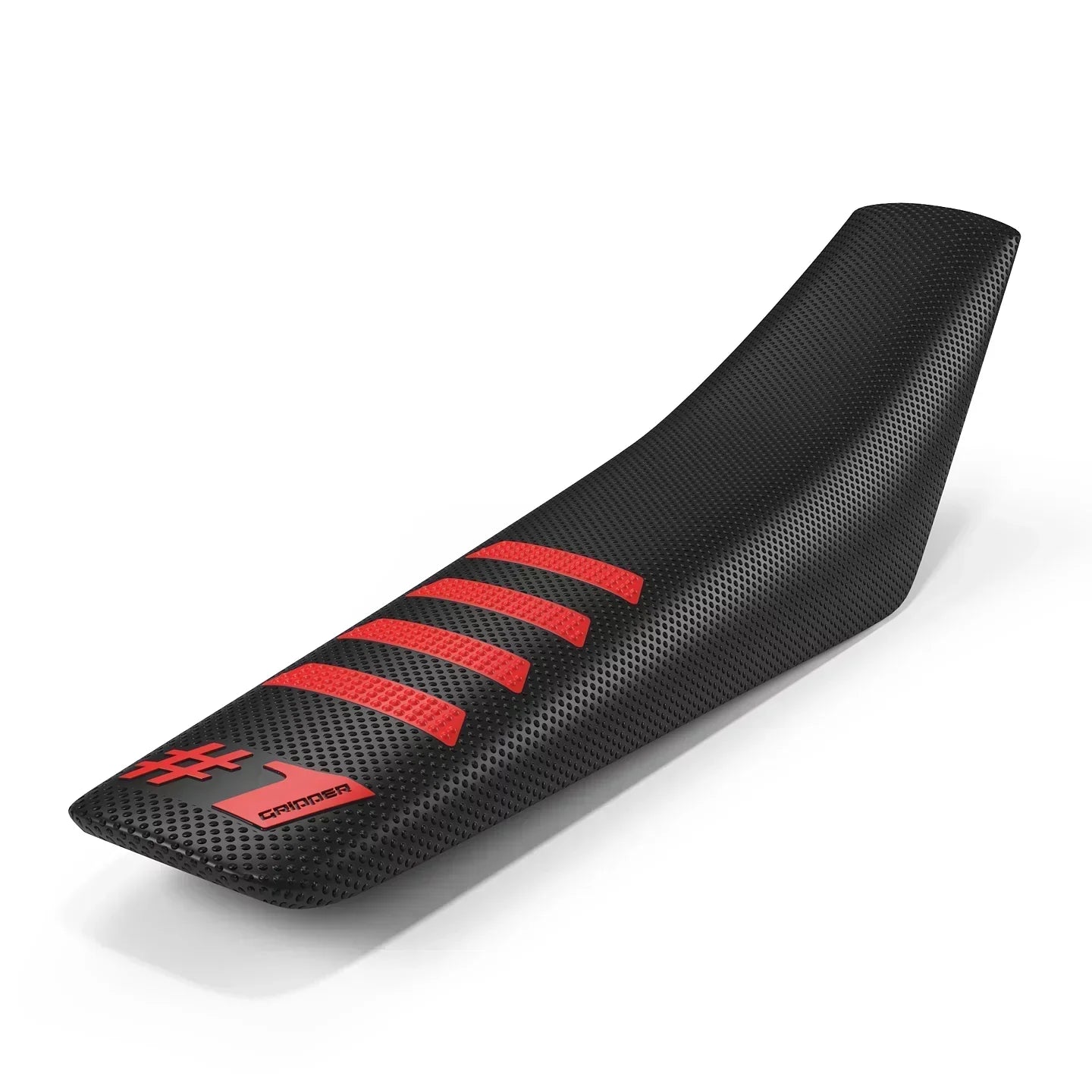 Funda de asiento acanalada - Negro/Rojo