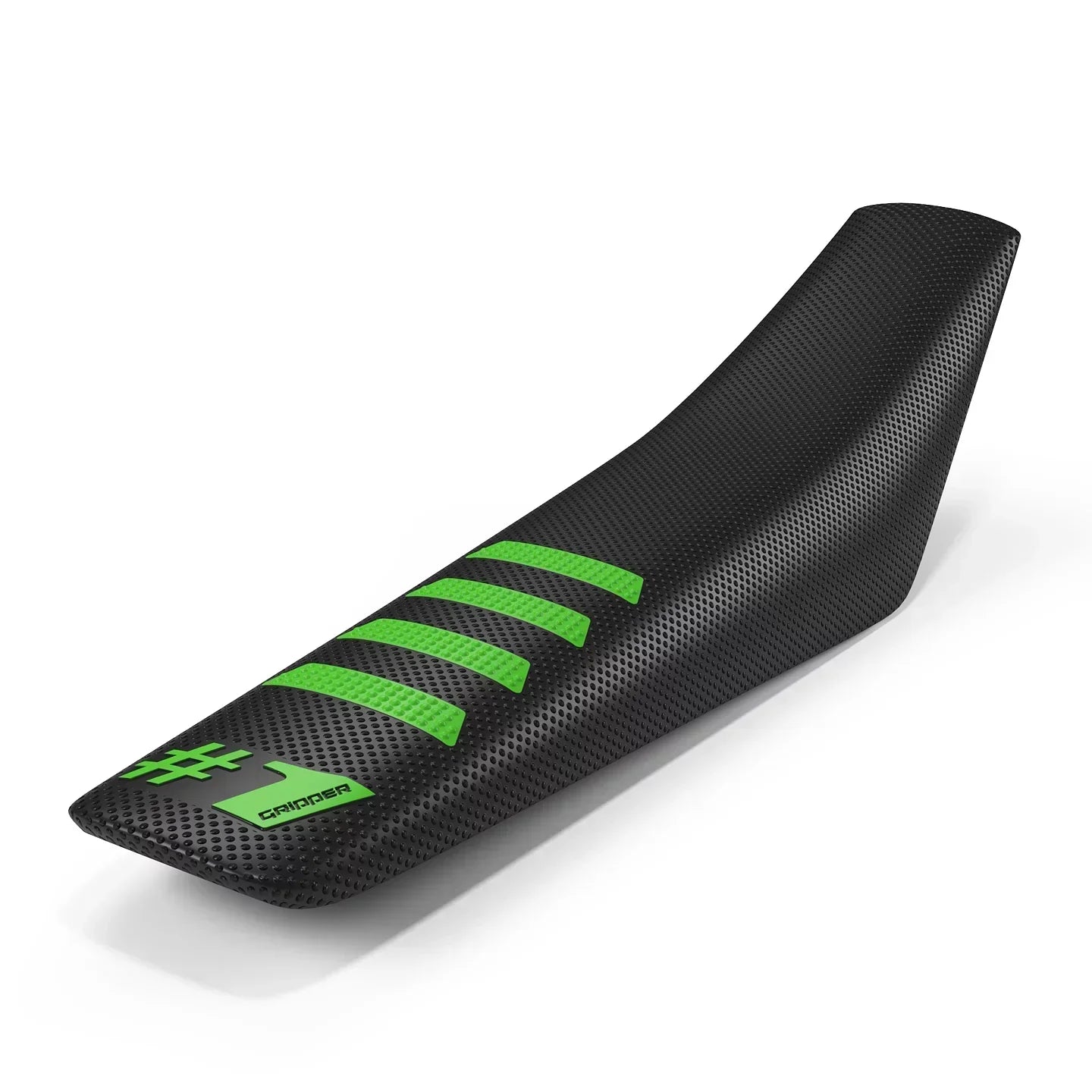 RIBBED Seat Cover - Black/Green