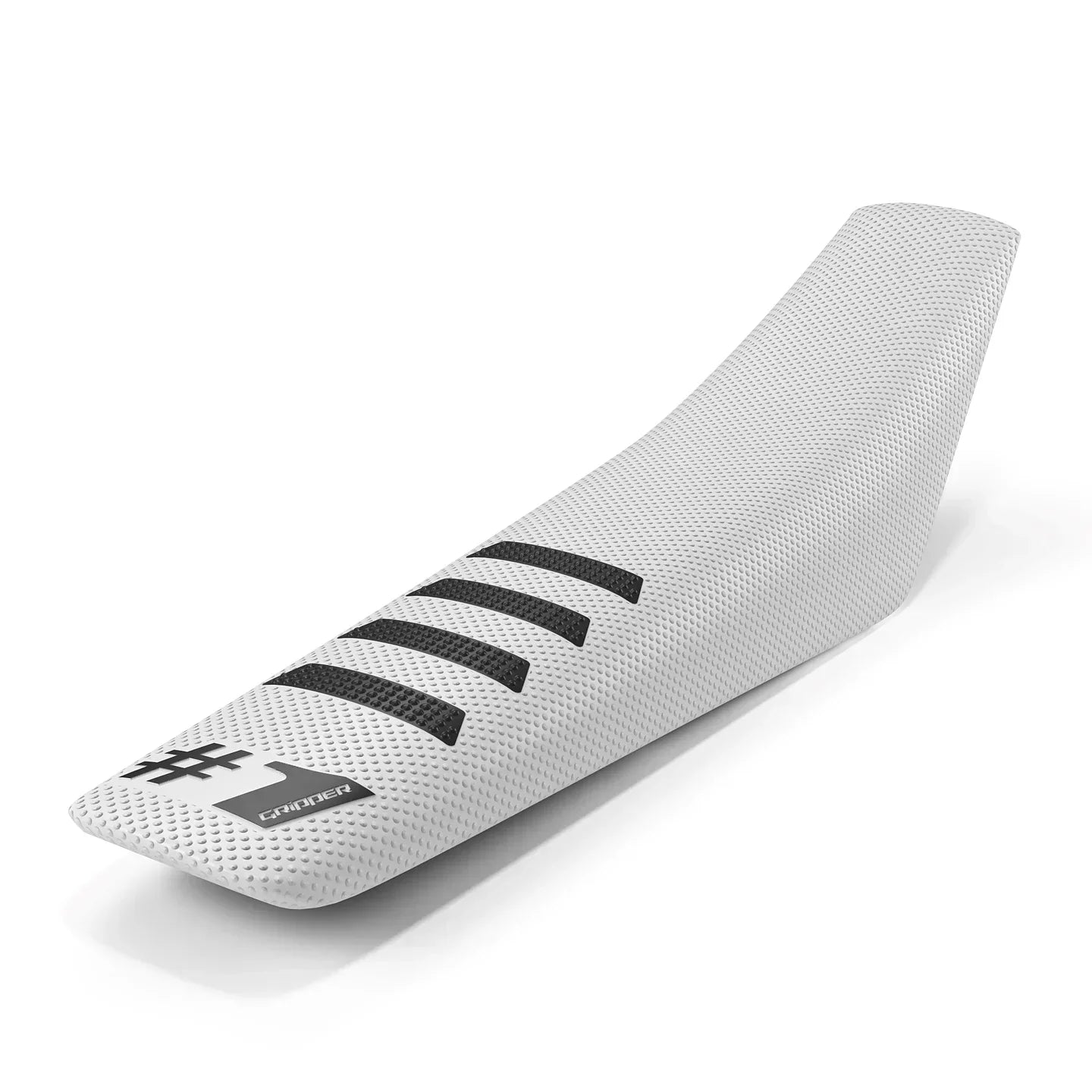 RIBBED Seat Cover - White/Black