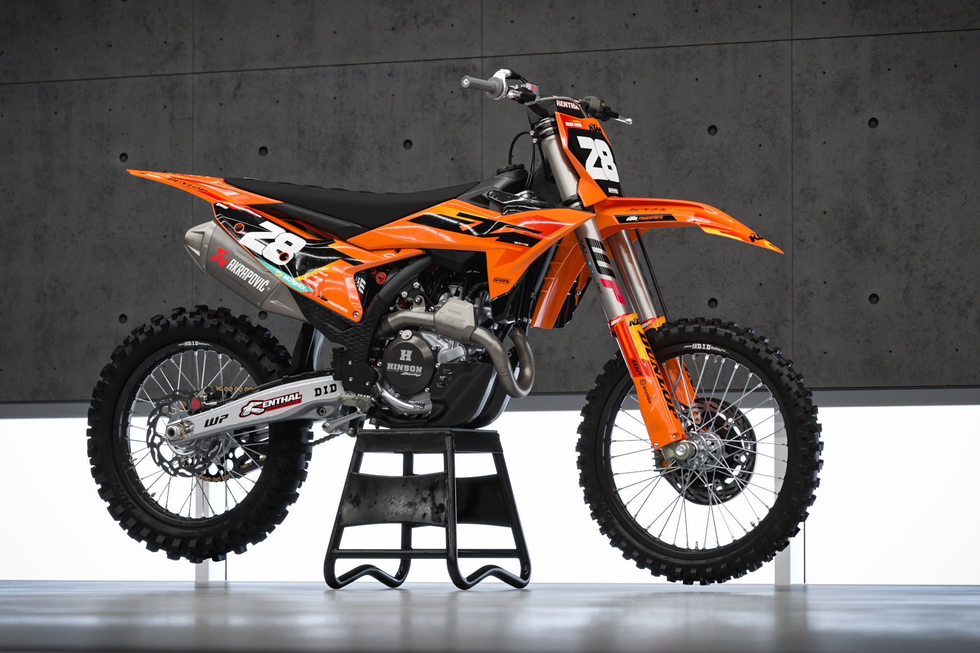 KTM // OEM 25 Orange Red Motocross Graphics Kit by SpiralGFX